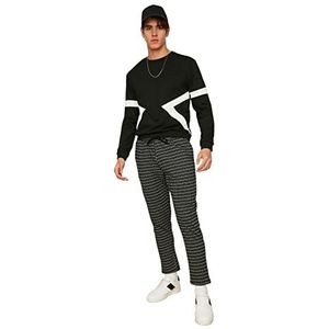 Trendyol voor heren Sweatpants Zwarte man trainingspakken, Zwart, XL