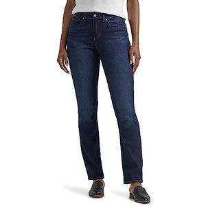 Lee Women's Ultra Lux Comfort with Flex Motion Straight Leg Jean, Main Thrill, 10