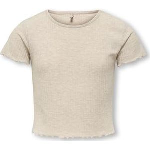 ONLY GIRLS - T-shirt - Wit - Jersey - Ruche Detail