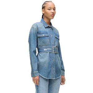 KARL LAGERFELD - Blouse - Blauw - Denim