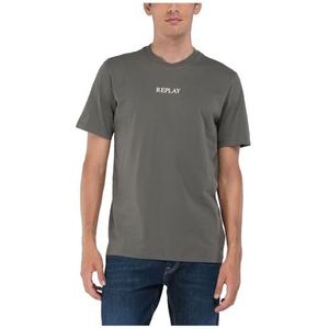 Replay Heren T-shirt Regular Fit, 493 Iron Grey, S