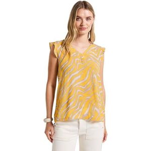 Street One Damestop met patroon, botercrème geel, 38