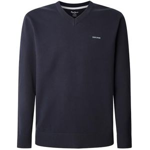 Pepe Jeans Heren M Basic V Sweater Knitwear, Blauw (Navy), XXL, Blauw (marine), XXL