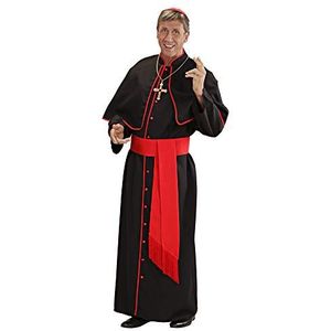 Widmann - Kostuum kardinaal, tuniek, riem, lint, calotte, geestelijke, motto feest, carnaval