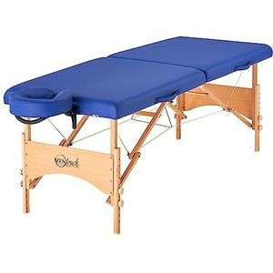 Master Massage 69cm Brady Pro Portable mobiel massage-ligbed pakket in hemelsblauw/hemelsblauw met houten voet en draagtas massage-ligbed, hemelsblauw, ligvlak: 184 x 69 cm, werkhoogte: 58-84 cm