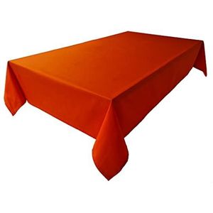 Hoogwaardig tafelkleed tafellinnen van 100% katoen collectie concept, kleur en grootte naar keuze (tafelkleed - 80x80cm, oranje)