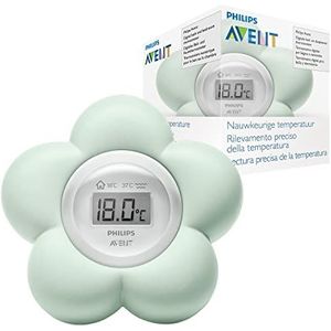 Philips Avent Digitale Thermometer - Bad en slaapkamerthermometer - Waterdicht - Blijft drijven - Veilig om mee te spelen - SCH480/00