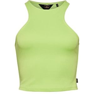 Superdry Vest T-shirt voor dames, Bright Lime Green, 42