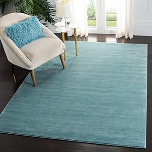 SAFAVIEH Vision Collection Modern tapijt voor woonkamer, eetkamer, slaapkamer, korte pool, zeeschuim, 122 x 183 cm