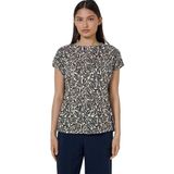 Street One - Studio - T-shirt - Beige - Bedrukt Linnen