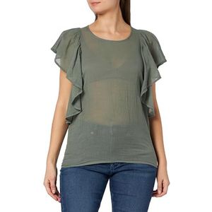 TILDEN Dames blouse shirt 37331002, olijf, XL, olijf, XL