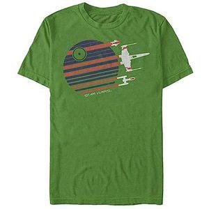 Star Wars Men's Rebel Flyby T-Shirt, Kelly Green, Medium