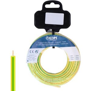 Flexibele kabelspoel 1,5 mm tweekleurig, ideaal voor alle soorten elektrische installaties. Het halogeenvrije ontwerp en de lengte van 50 m zorgen voor veiligheid en veelzijdigheid.