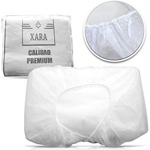 XARA Wegwerp-lakens van TNT, 80 x 210 cm, 20 g, wegwerplakens voor massagestoel, opvouwbaar, 100% recyclebaar, vloeistofafstotend