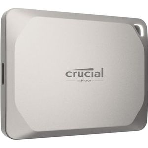 Crucial X9 Pro voor Mac 4TB Draagbare External SSD - Tot 1050 MB/s lezen en schrijven, Mac-ready, IP55 Water- en stofbestendig, Externe Solid State Drive, USB-C 3.2 - CT4000X9PROMACSSD9B02