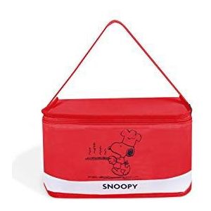 Excelsa 61622 Lunchbox Snoopy, Polyester, Rood