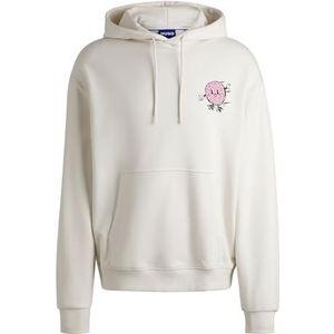 Hugo - Namiko - Sweatshirt - Grijs - 100% Katoen, Capuchon, Lange Mouwen