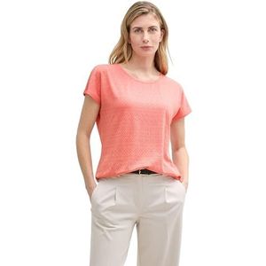 TOM TAILOR - 14980 - T-shirt - Rosewood Pink - Dames - Loose Fit Ajour