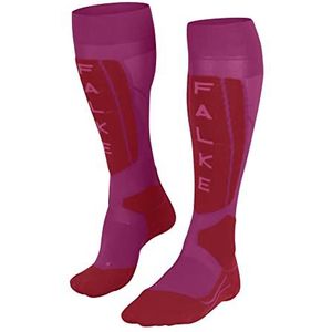 FALKE Dames SkiSokken SK5 Expert W KH Wol Functioneel Material Warm dun 1 Paar, Paars (Lipstick Pink 8528), 37-38