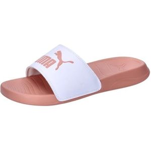 PUMA Popcat 20 uniseks-volwassene Slippers, Puma Witte Deeva Perzik, 43 EU