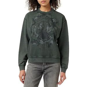 Wrangler Retro sweatshirt voor dames, Verguld zwart., XS