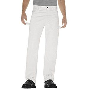 Dickies Heren Relaxed-Fit Carpenter Jean, Wit, 40W / 30L