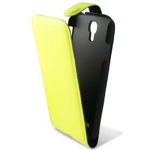 KSIX B8505FU90AF Flip Up Case voor Samsung Galaxy S4 I9505 Fluor geel