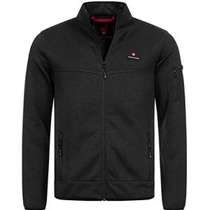 HÖHENHORN Tacul fleecejack voor heren, met doorlopende ritssluiting, Donkergrijs, S