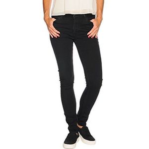 Cross Jeans voor dames, rechte pijpen, Alan, zwart (zwart 015)., 30W x 32L