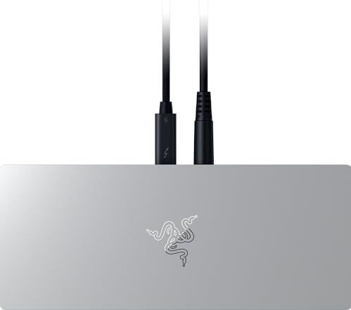 Razer - Thunderbolt 5 Dock - Docking Station - Wit - 10 Poorten - M.2-opslagsleuf