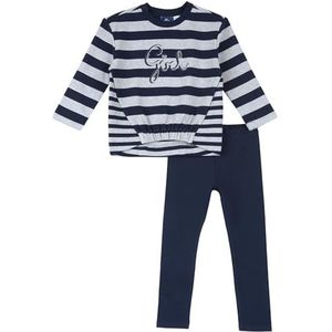 Chicco, Complete meisjesoutfit met T-shirt en leggings, van warme en zachte stof, machinewasbaar, meisjes- en meisjeskleding, ontworpen in Italië, Meerkleurig, 12M