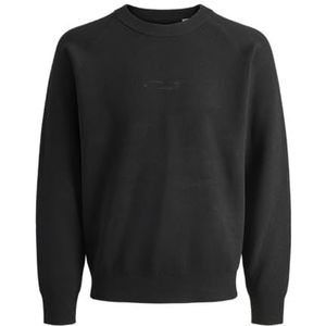 Jack & Jones - Jcofusion Knit Crew Neck - Gebreide Trui - Zwart