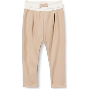 Sanetta Babymeisjesbroek van gebreide stof, beige legging