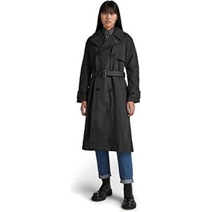 G-STAR RAW Dames High Trenchcoat Jackets, blauw (Raw Denim D22012-D189-001), XL