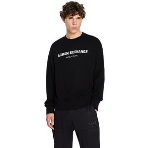 Armani Exchange Heren Limited Edition We Beat As One Capsule French Terry Pullover Sweatshirt, zwart, S