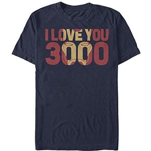Marvel - Love You 3000 Unisex Crew neck T-Shirt Navy blue S