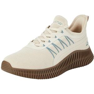 Skechers Bobs Geo Sneakers voor heren, Natuurlijke Gebreide Multi Synthetische Trim, 45.5 EU