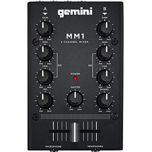 Gemini MM-1 - Mini 2-kanaals DJ Mixer