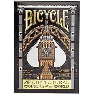 Bicycle �® Architectural Wonders Of The World speelkaarten - 1 x showstopper-kaartspel, gemakkelijk te schudden en duurzaam, geweldig cadeau voor kaartverzamelaars