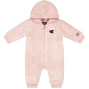 Champion Legacy American Classics TD-Newborn Rompers met capuchon, polar teddy romper, voor jongens, Roze, 6 Maanden