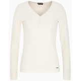 Emporio Armani - EW002015_AF15354 - Nachtkleding T-shirt - Wit - Viscose - Lange Mouwen