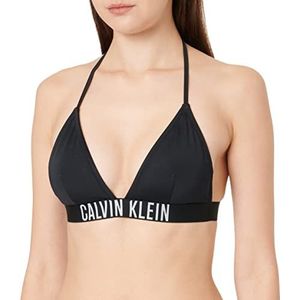 Calvin Klein Triangle-rp bikinitop voor dames, Zwart, M