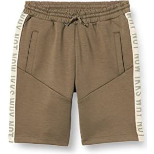 IKKS Junior joggingbroek groen strepen beige gemêleerd XU25123.57 bermudas, donkerkaki, 5 jaar