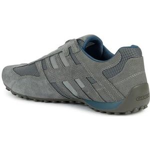 Geox Uomo Snake B Sneakers voor heren, DK Stone/Grey, 42 EU, donkergrijs (dark stone grey), 42 EU