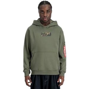 Alpha Industries - Camo Panel Hoody - Dark Olive - Heren