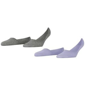 Burlington Dames Liner sokken Everyday 2-Pack W IN Katoen Onzichtbar eenkleurig Multipack 2 Paar, Blauw (Cosmic Sky 6537) - nieuw, 41-42