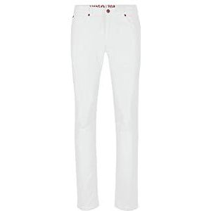 HUGO Heren 708 Jeans Broeken, White100, 3630, White100, 36W x 30L