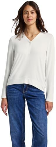 Street One - Dames Shirt - Wit - V-hals