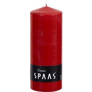 SPAAS Cilinderkaars 80/200 mm, ± 100 uur, geurloos - rood