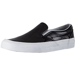 Vans Unisex Volwassenen U Classic Slip-On Disney Sneakers, Zwart Tumble Patent Black, 43 EU